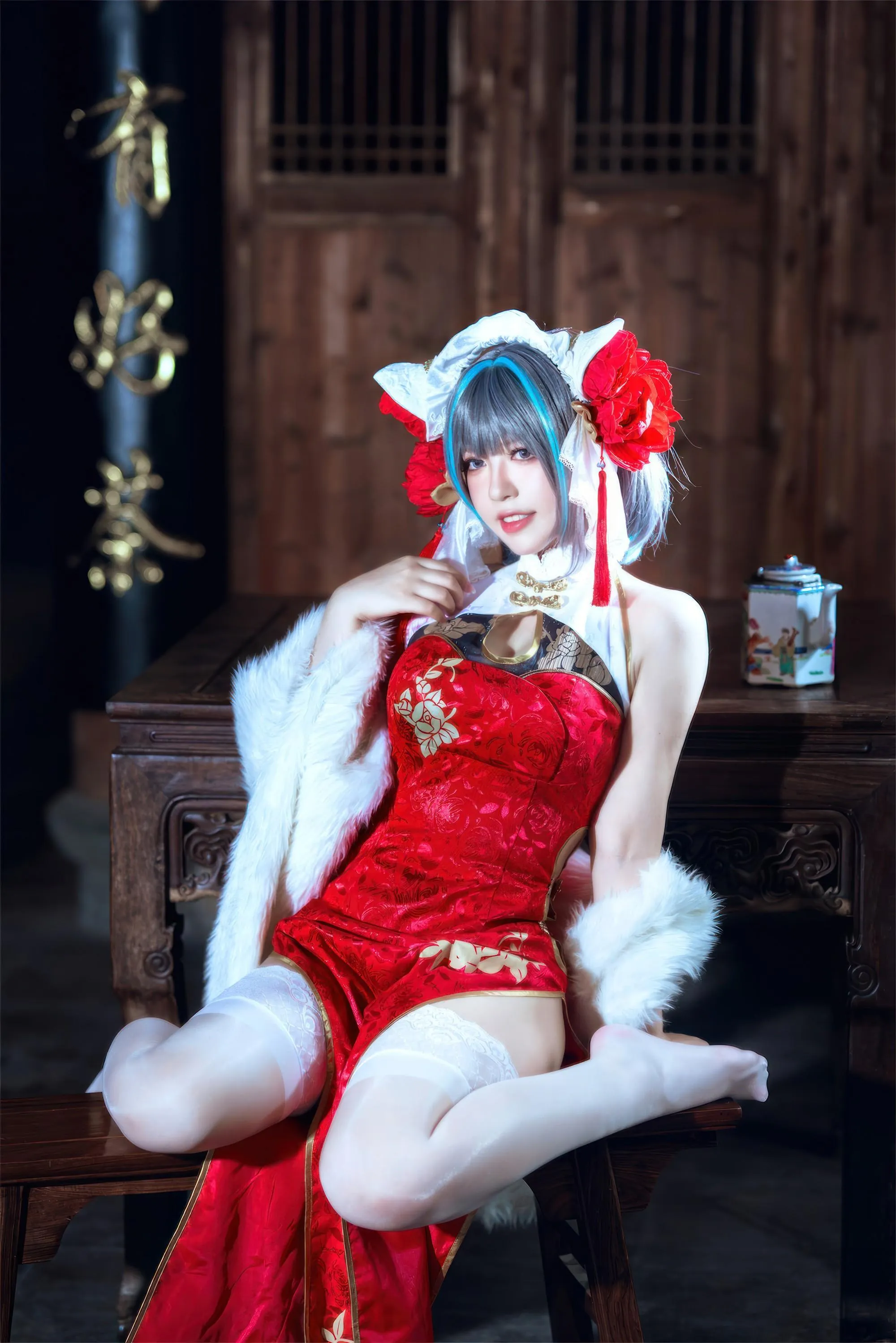 BANBANKO 半半子 – NO.72  柴郡中华娘旗袍 [45P]插图6